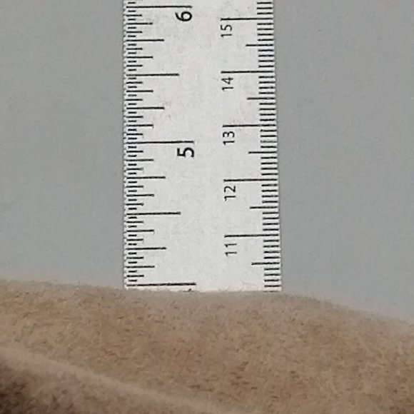 Maurices Womens Taryn Ankle Bootie Tan Wedge Heel Side Zip Faux Fur Trim Sz 8 M - Picture 6 of 9